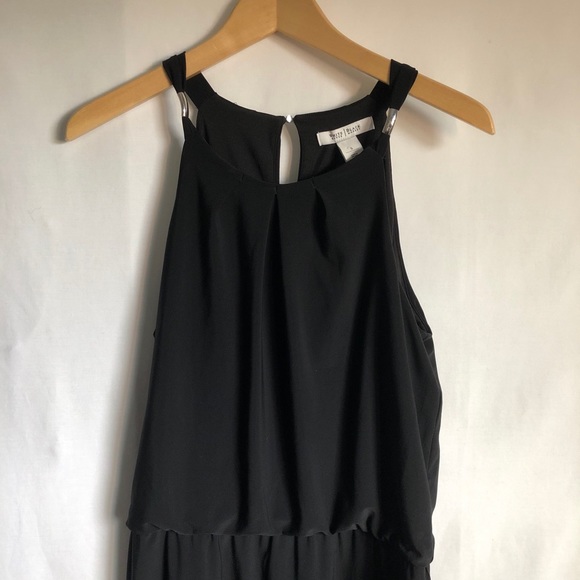WHBM Black natural waist sleeveless dress - Picture 5 of 11
